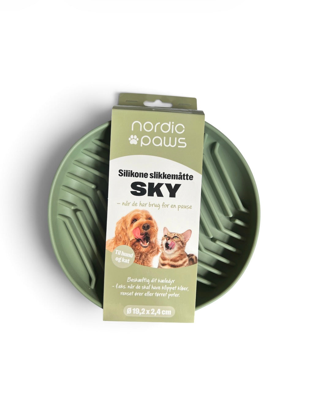 Slikkemåtte Grøn SKY, Nordic Paws
