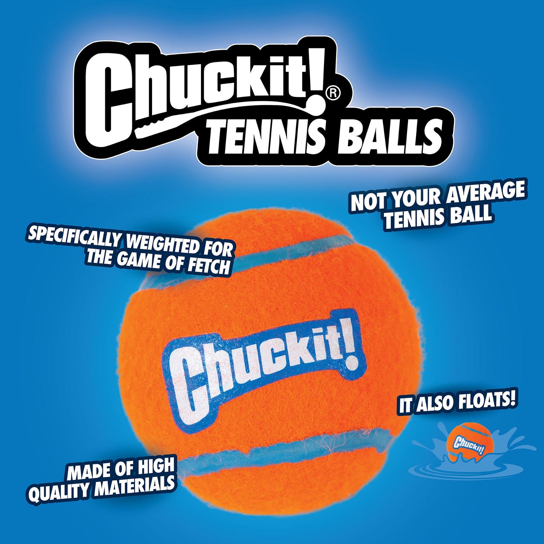 Tennis bolde 4 pak medium - Chuck It!