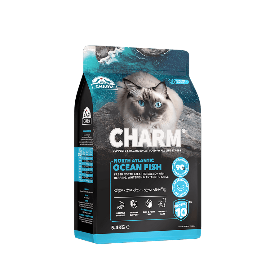CHARM - North Atlantic Ocean Fish – Kornfrit kattefoder med nordatlantisk laks
