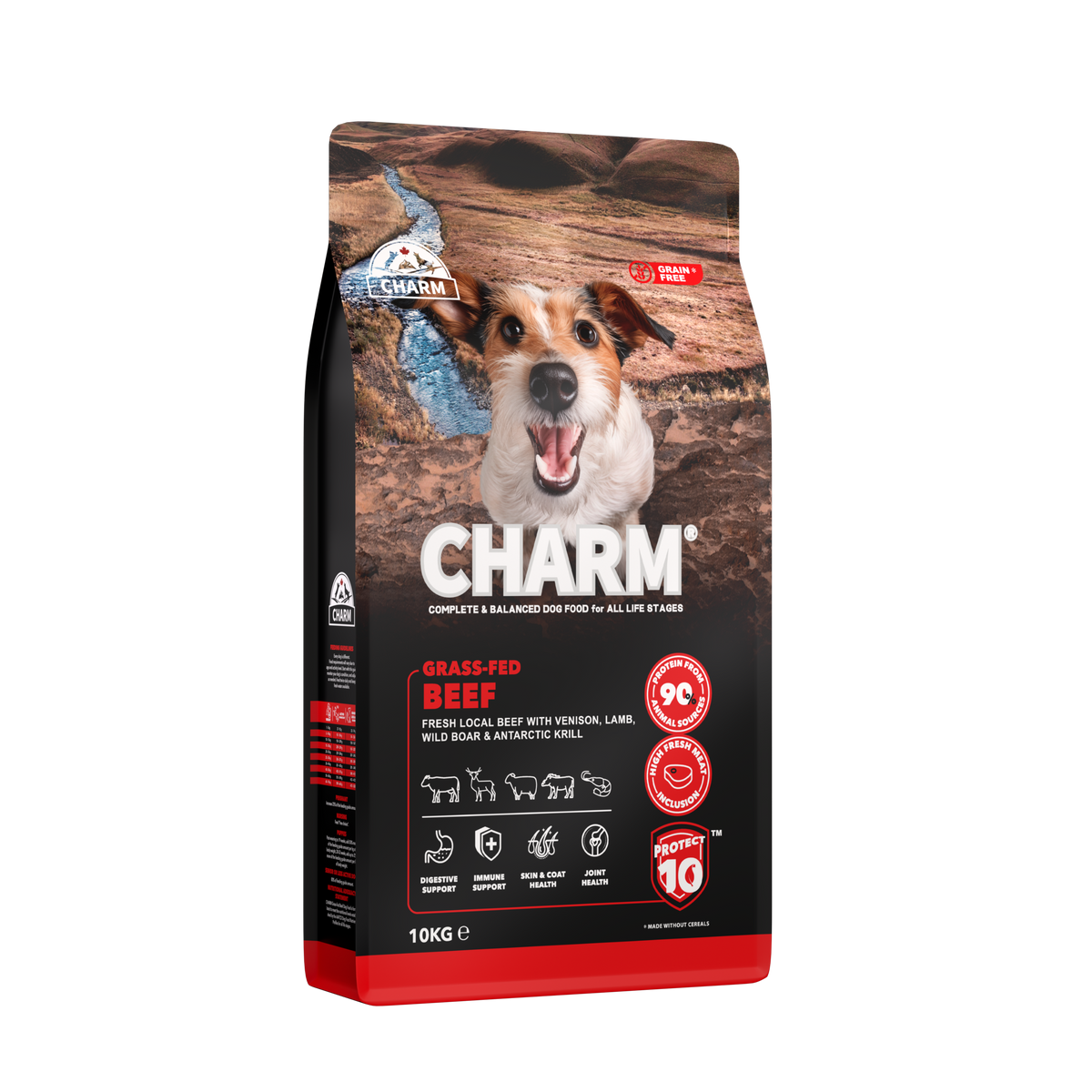 CHARM - Grass-Fed Beef - Kornfrit hundefoder med frisk oksekød
