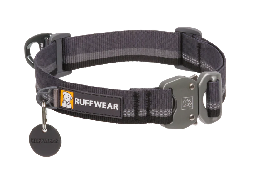 Grå Top Rope halsbånd med metalspænde - Ruffwear