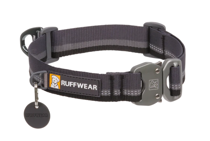 Grå Top Rope halsbånd med metalspænde - Ruffwear