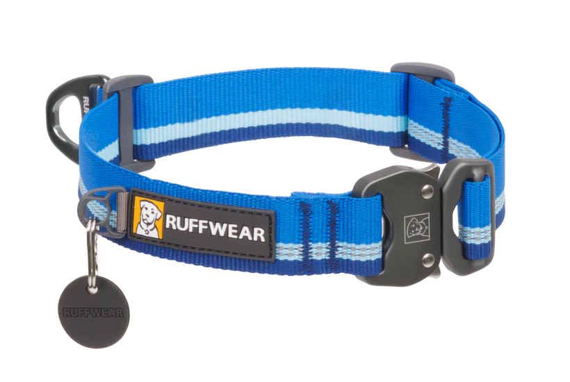 Blå Top Rope halsbånd med metalspænde - Ruffwear