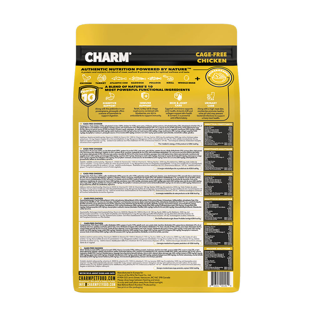 CHARM - Cage-Free Chicken - kornfrit kattefoder med frisk kylling