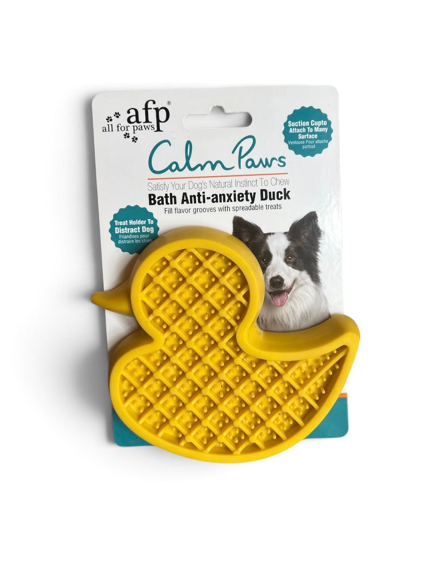 Calm Paws Bath Anti-Anxiety Duck – slikkemåtte med sugekop