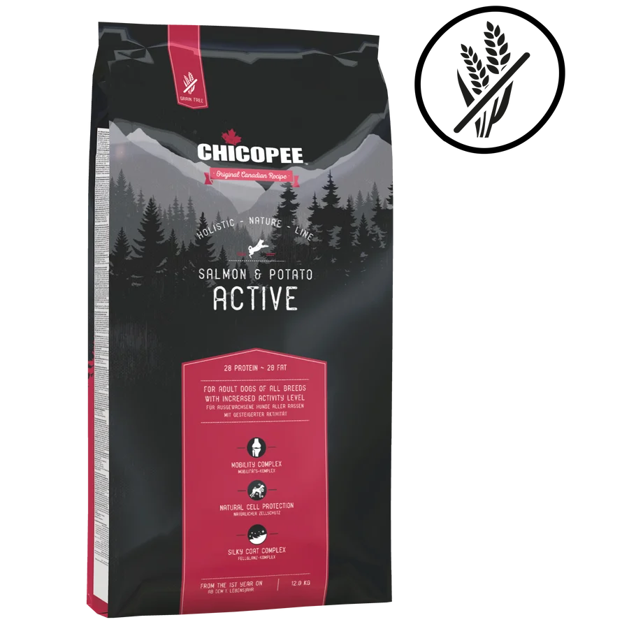 Chicopee Holistic Nature Line - Active, Salmon & Potato 12 kg
