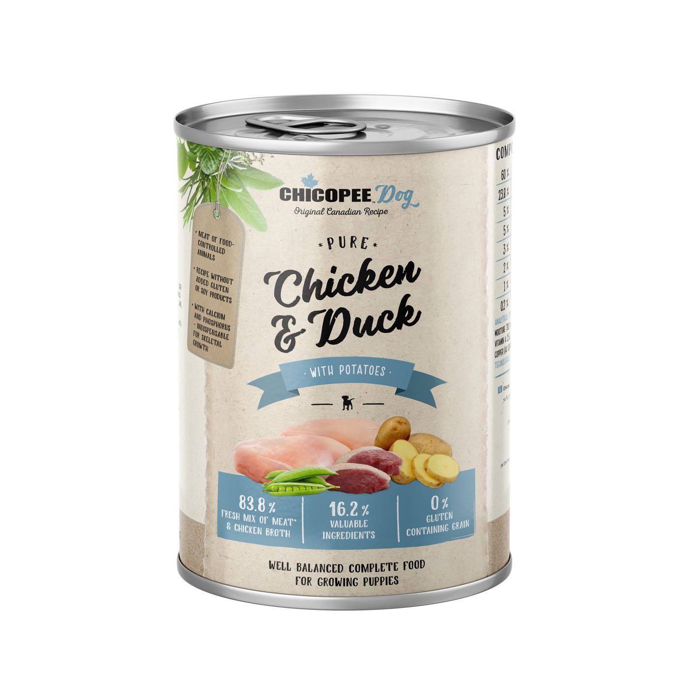 Chicopee Dog Junior Pure Chicken & Duck 12 x 400 gram