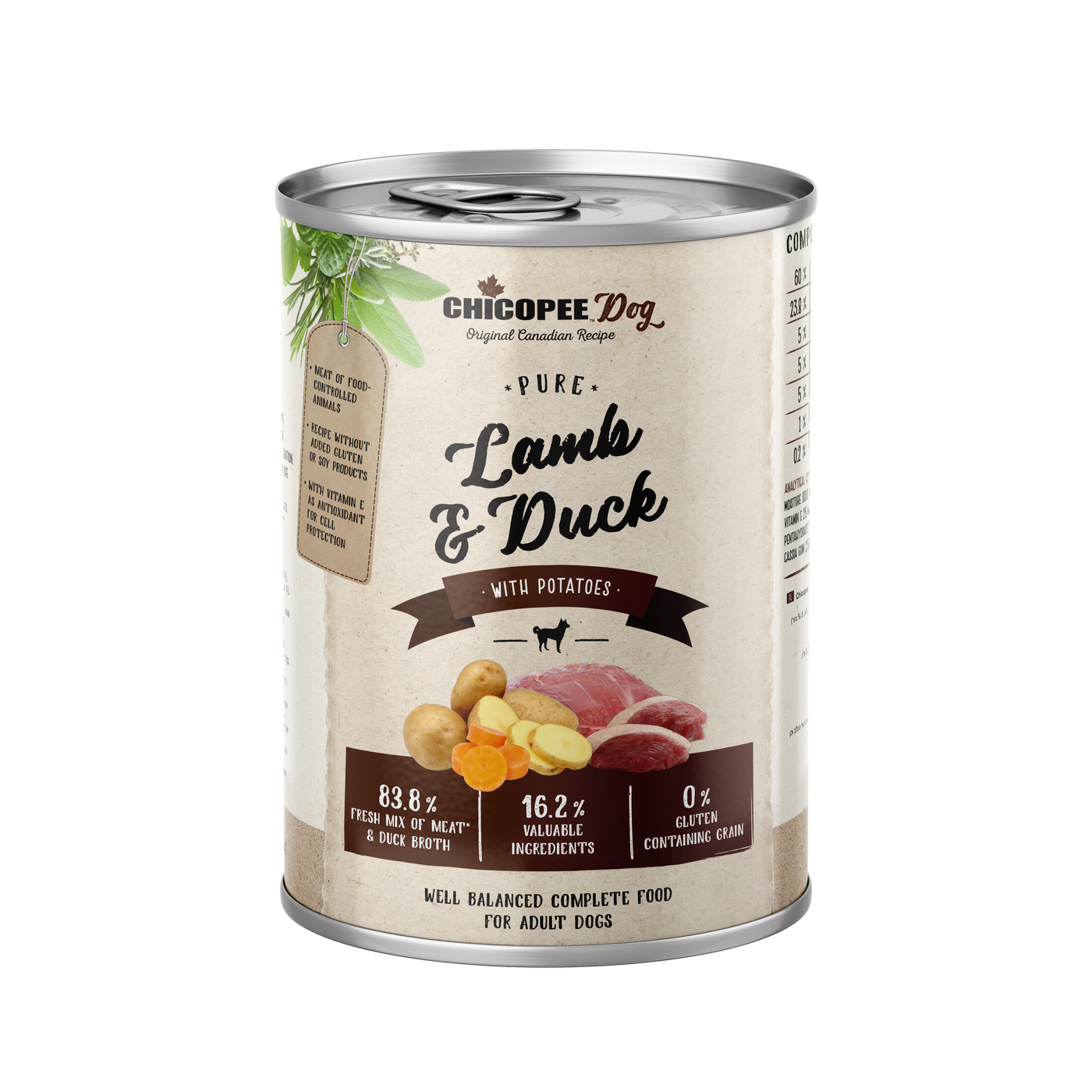 Chicopee Dog Adult Pure Lamb & Duck 12 x 400 gram