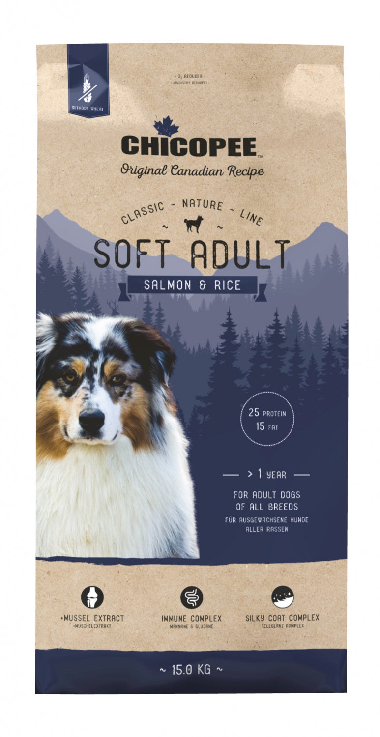 Chicopee Classic Nature Line - Soft Adult, Salmon & Rice 2 Kg