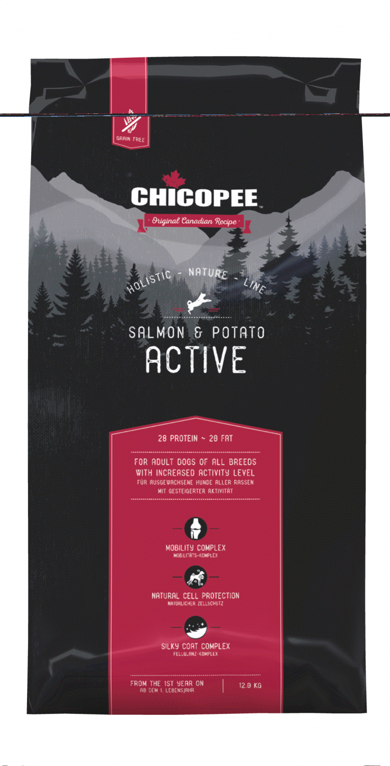 Chicopee Holistic Nature Line - Active, Salmon & Potato 2 kg