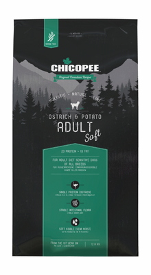 Adult Ostrich & Potato (semisoft) 12 kg - Chicopee Holistic Nature Line