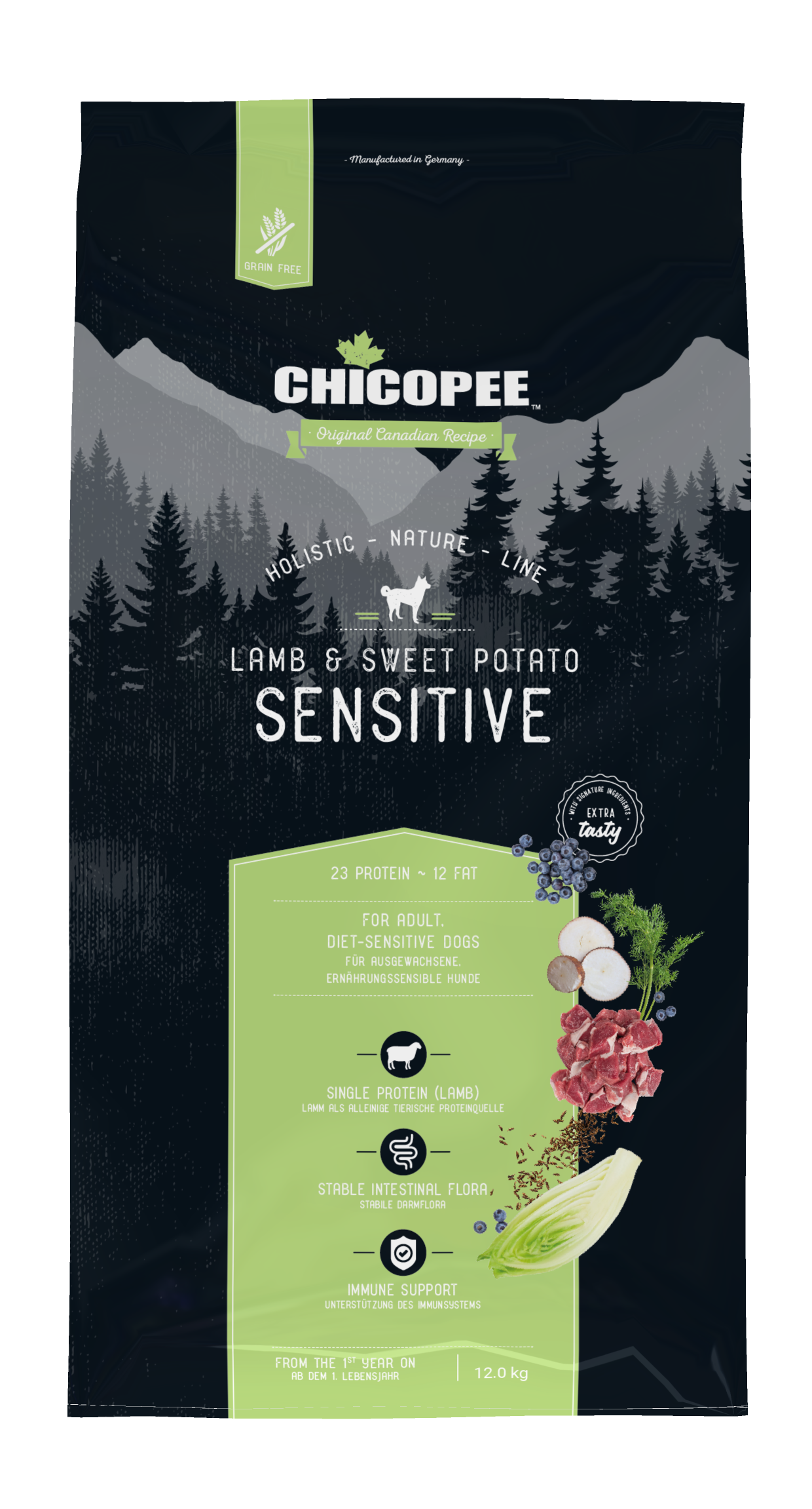 Sensitive Adult Lamb & Sweet Potato 12 kg - Chicopee Holistic Nature Line