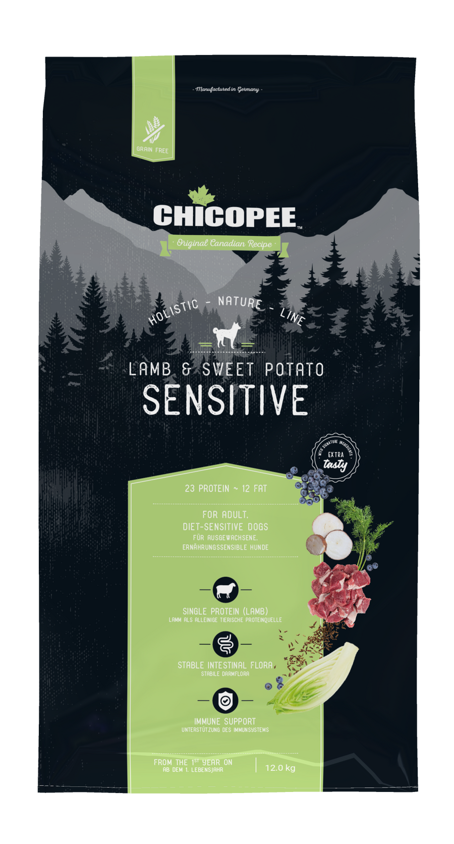 Sensitive Adult Lamb & Sweet Potato 12 kg - Chicopee Holistic Nature Line