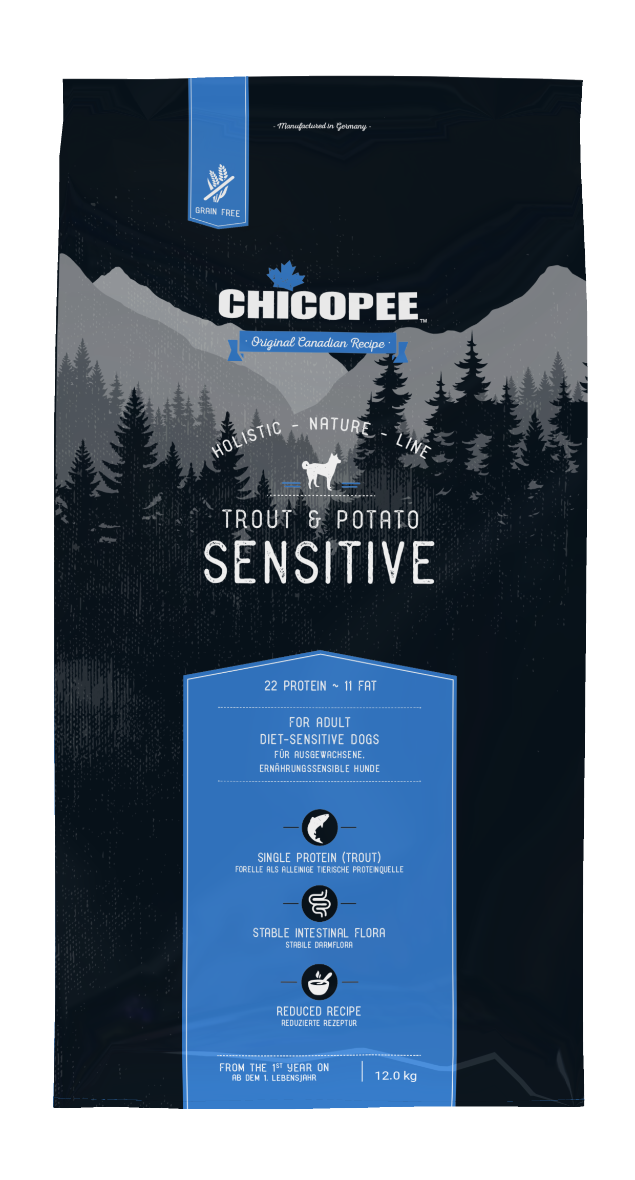 Adult Trout & Potato 12 kg - Chicopee Holistic Nature Line