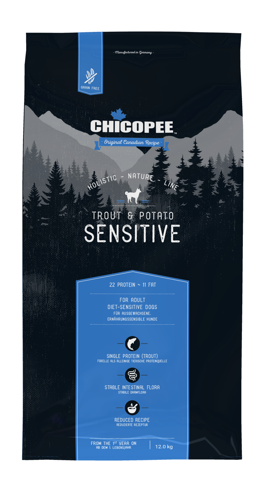 Adult Trout & Potato 12 kg - Chicopee Holistic Nature Line