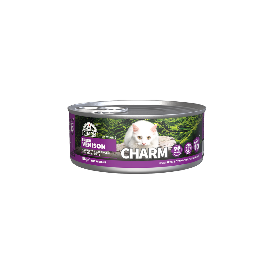 CHARM - Free-Range Venison Soft Paté – vådfoder til kat med vildt