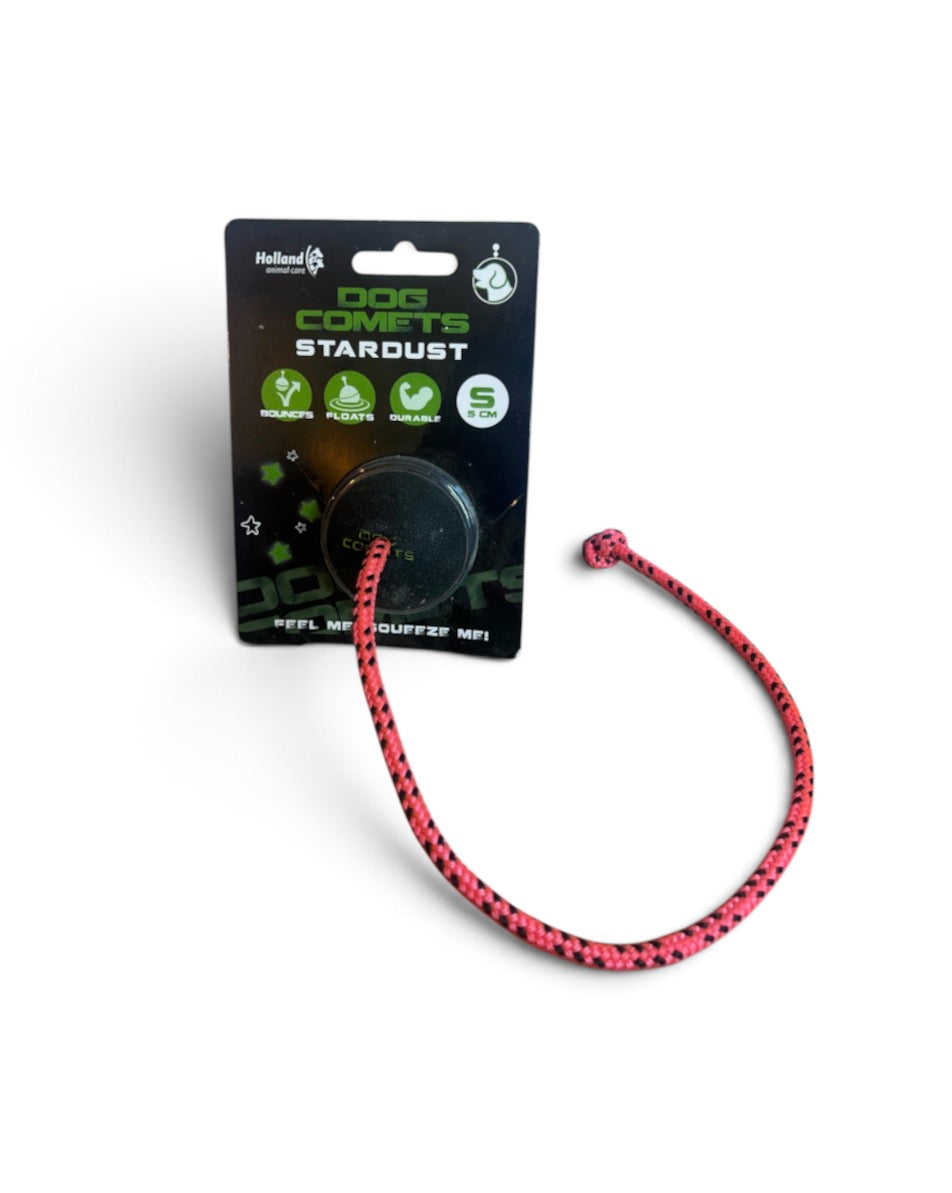 Dog Comets Stardust Ball - Small Sort m. Pink snor