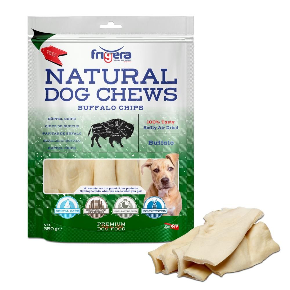 Naturel Dog Chews Bøffel Chips 250 g