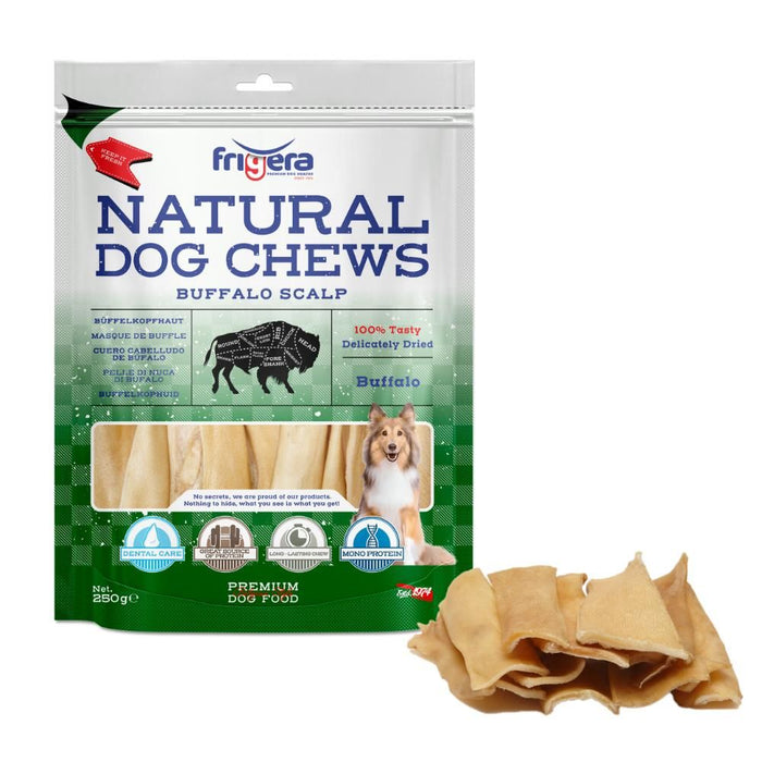 Naturel Dog Chews Bøffel Hovedbund 250 g