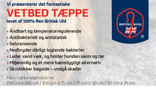 Vetbed 100 % Ren Britisk Uld - Small