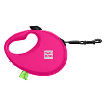 WAU DOG Flexline med poseholder - Pink