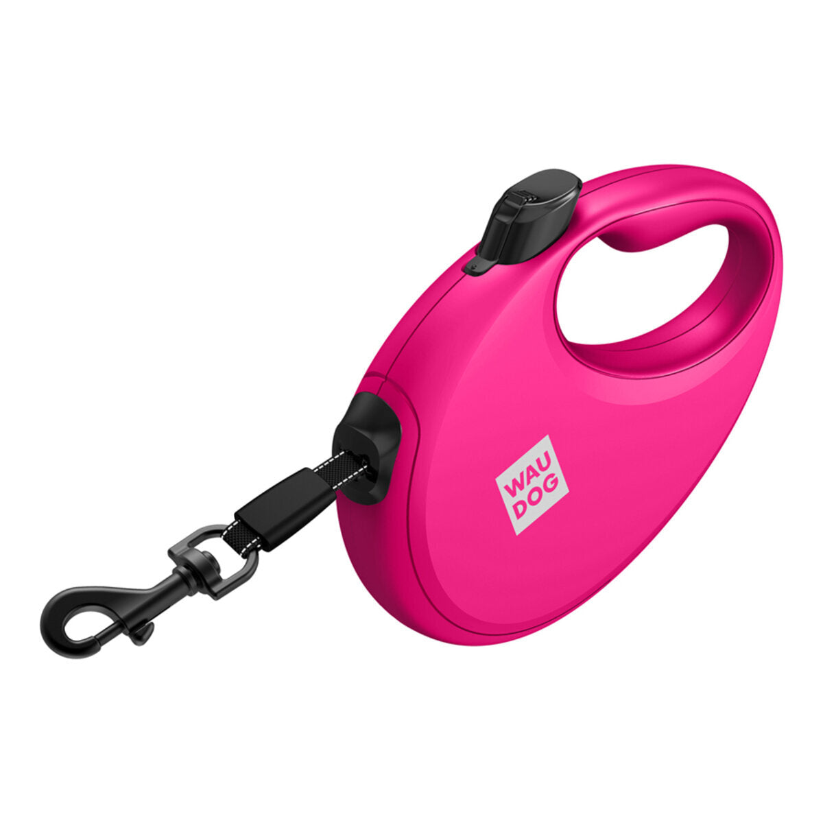 WAU DOG Flexline med poseholder - Pink