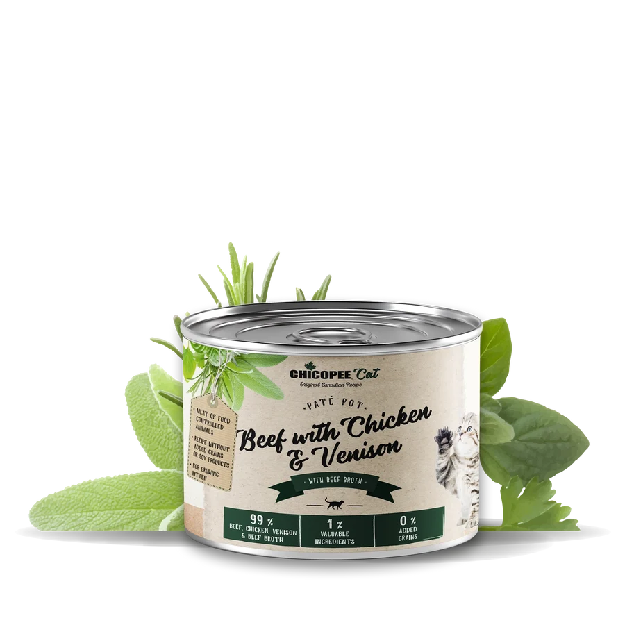 (Kitten) Kylling & Vildt med oksebouillon 12 x 195 gram