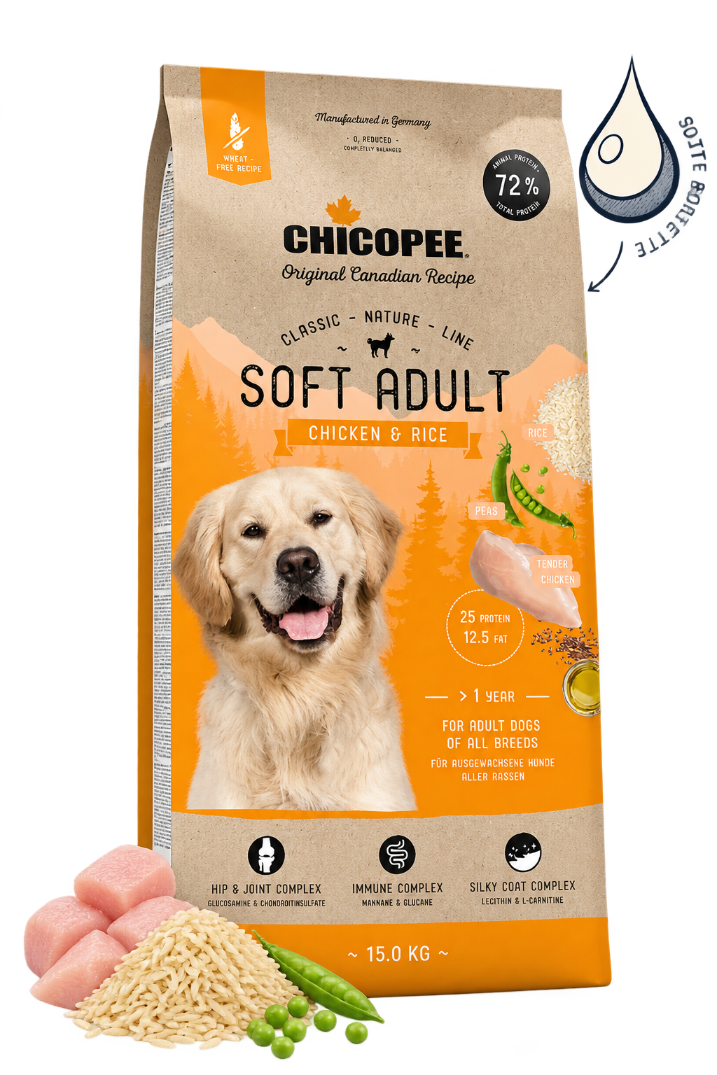 Chicopee Classic-Nature-Line - Soft Adult, Chicken & Rice
