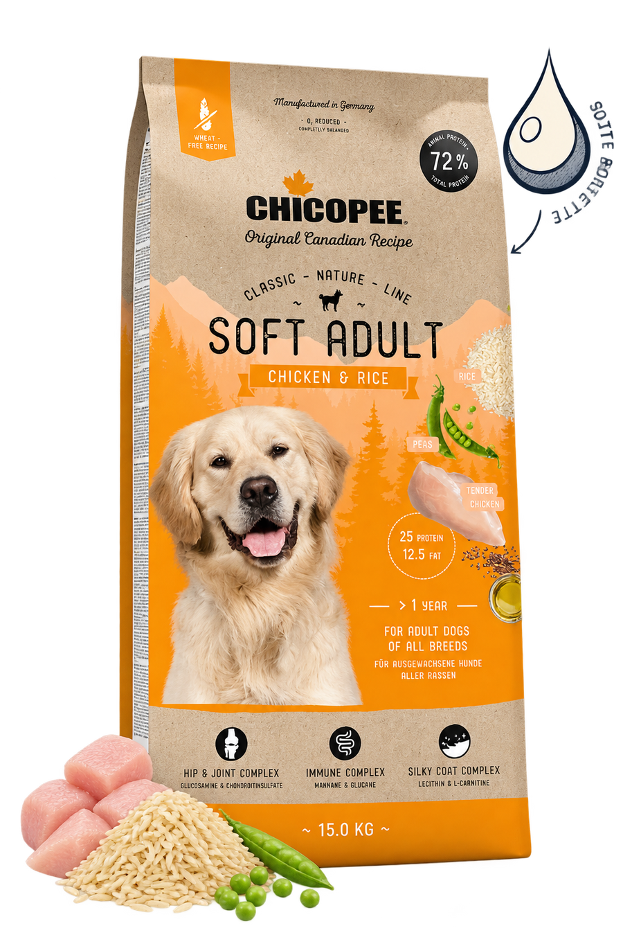 Chicopee Classic-Nature-Line - Soft Adult, Chicken & Rice