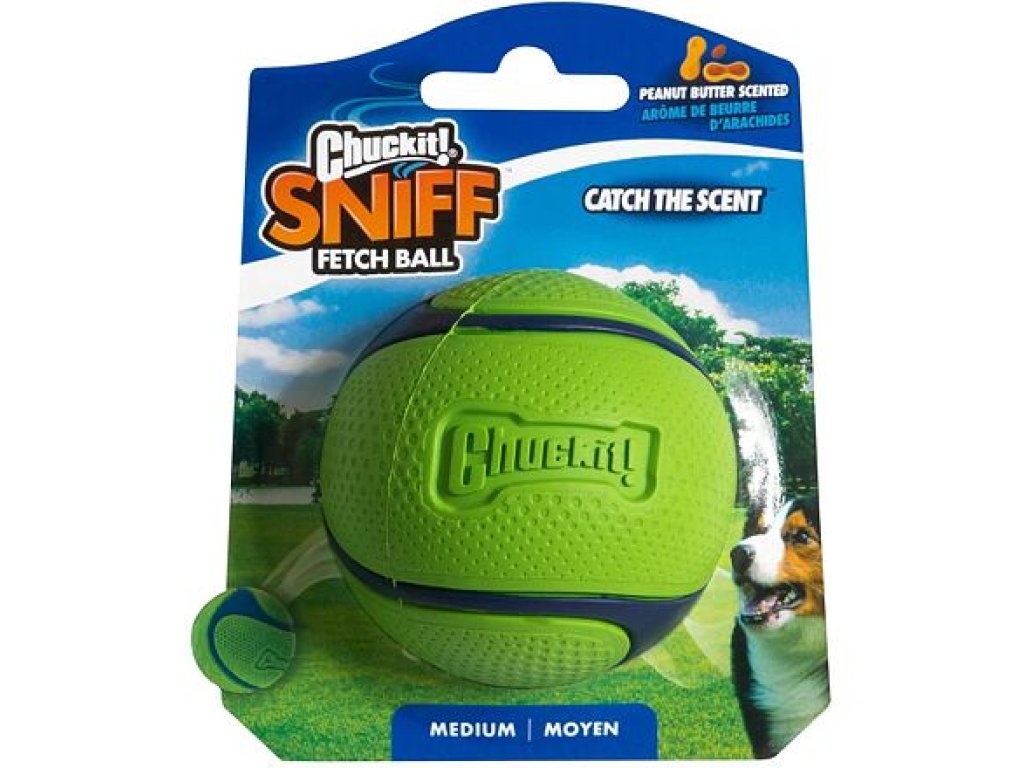 Sniff Fetch Ball, Peanut Butter - Chuck It!
