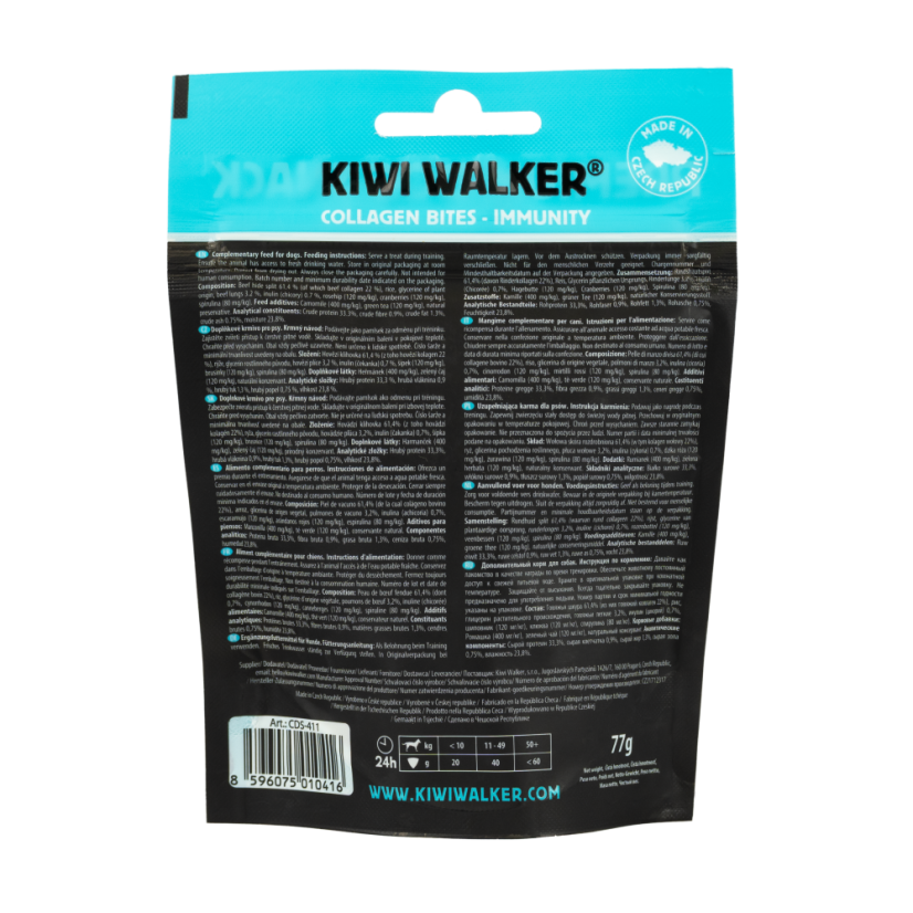 Immunity - Oksekød med Tranebær, Kamille og Grøn Te - KIWI WALKER