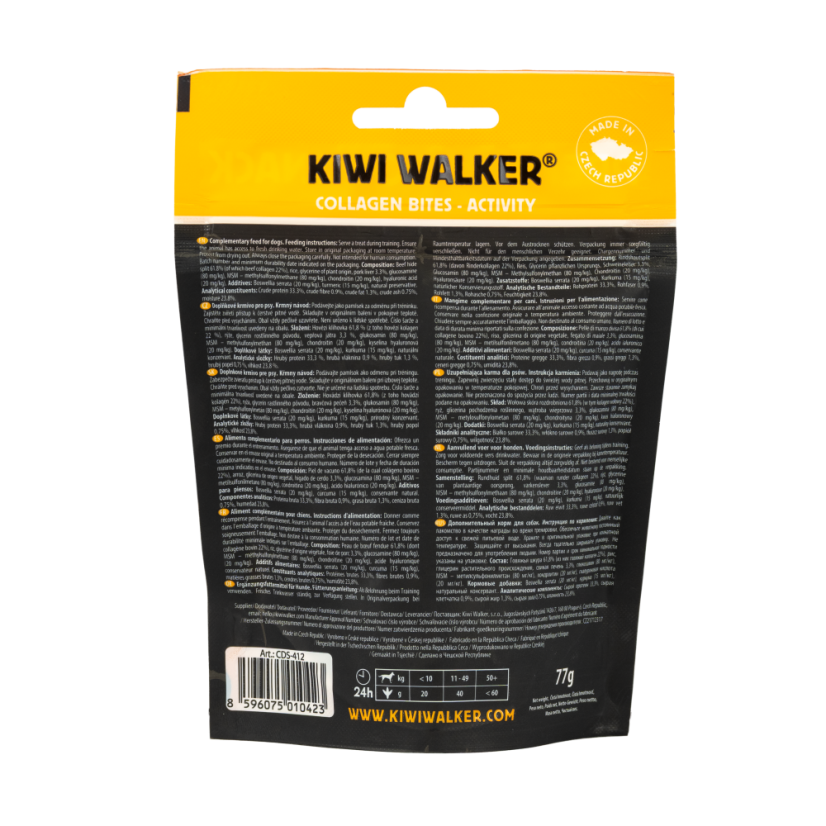 Activity - Oksekød med Svinekød, Glucosamin, MSM og Chondroitin - KIWI WALKER