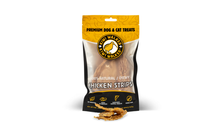 Chicken Strips (100% Natural / Chewy) - Premium Dog & Cat Treats - Kiwi Walker