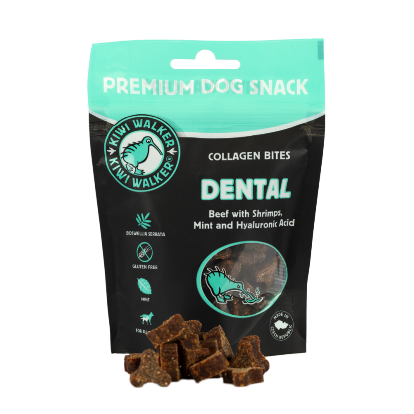Dental - Oksekød med Rejer, Mynte og Hyaluronsyre - KIWI WALKER