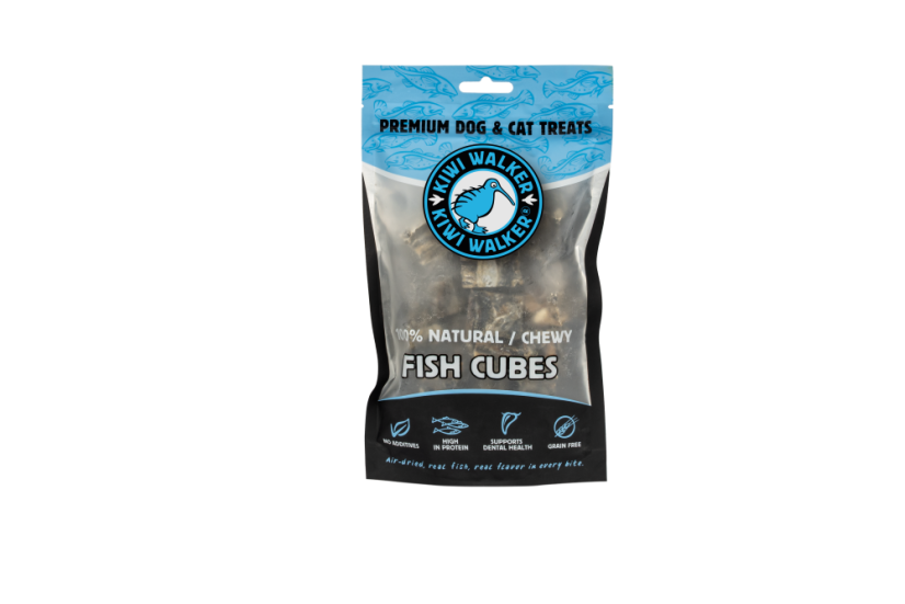 Fish Cubes (100% Natural / Chewy) - Premium Dog & Cat Treats - Kiwi Walker