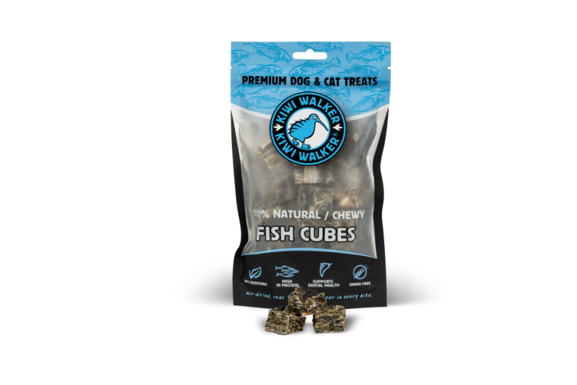 Fish Cubes (100% Natural / Chewy) - Premium Dog & Cat Treats - Kiwi Walker