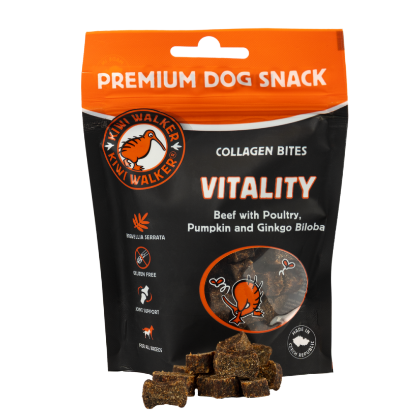 Vitality - Oksekød med Fjerkræ, Græskar og Ginkgo Biloba - KIWI WALKER
