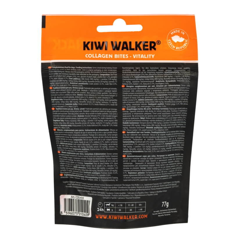 Vitality - Oksekød med Fjerkræ, Græskar og Ginkgo Biloba - KIWI WALKER