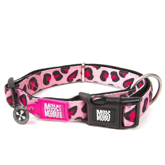 Pink Leopard halsbånd - neophren