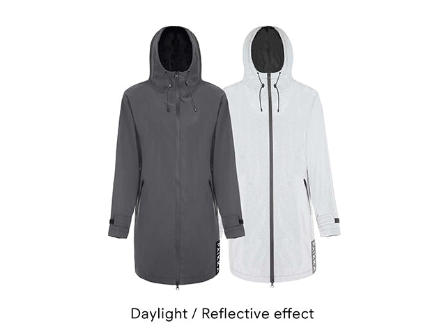 Paikka sort Refleks Regnfrakke Dame model