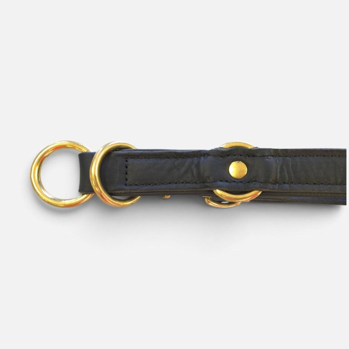 læderhalsbånd halvkvæl 55 cm