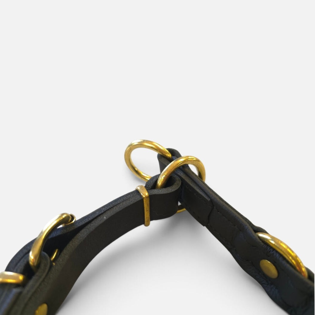 læderhalsbånd halvkvæl 55 cm