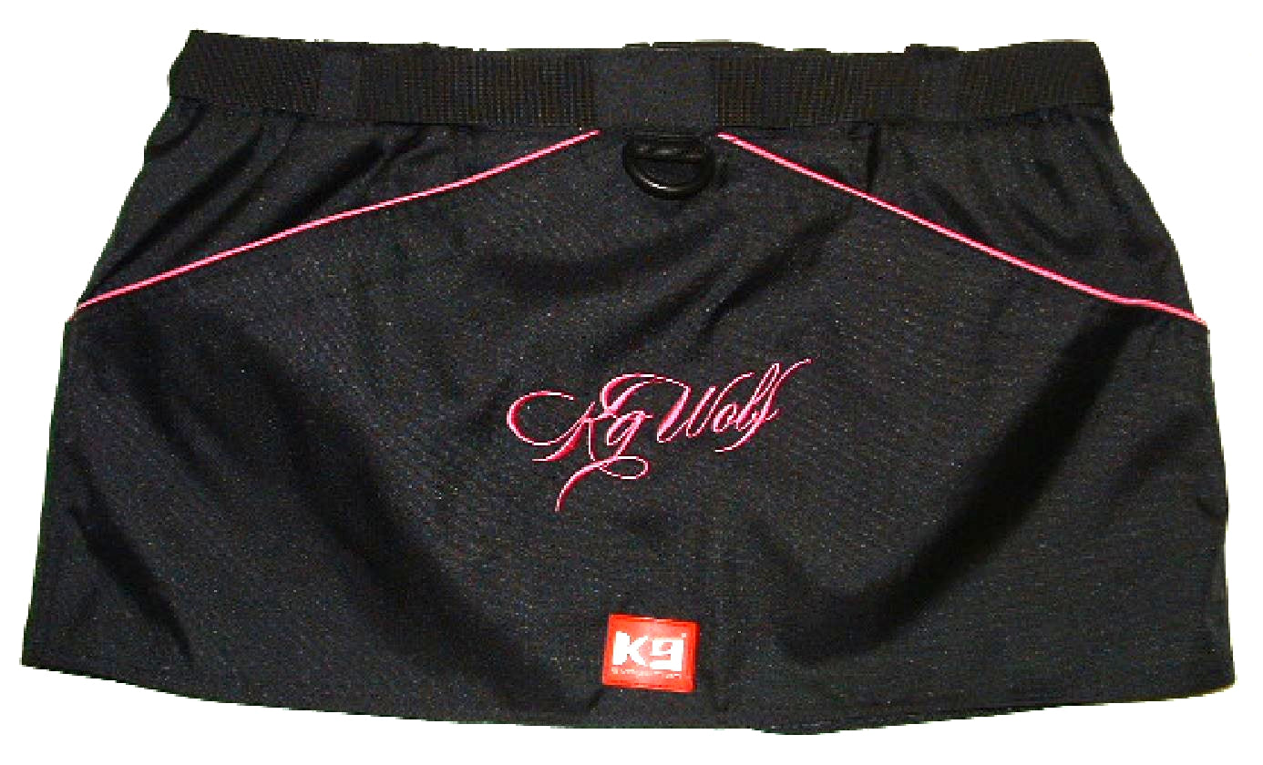 Trænings forklæde på bælte - m/pink