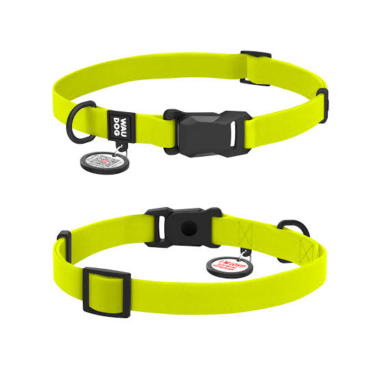 Collartex vandafvisende hundehalsbånd med magnetspænde - WAU DOG Lemon
