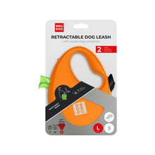WAU DOG Flexline med poseholder - Orange